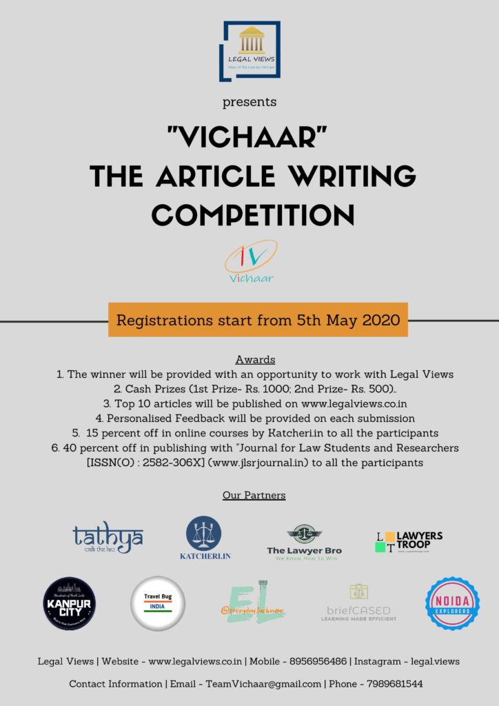 vichaar article writing competition